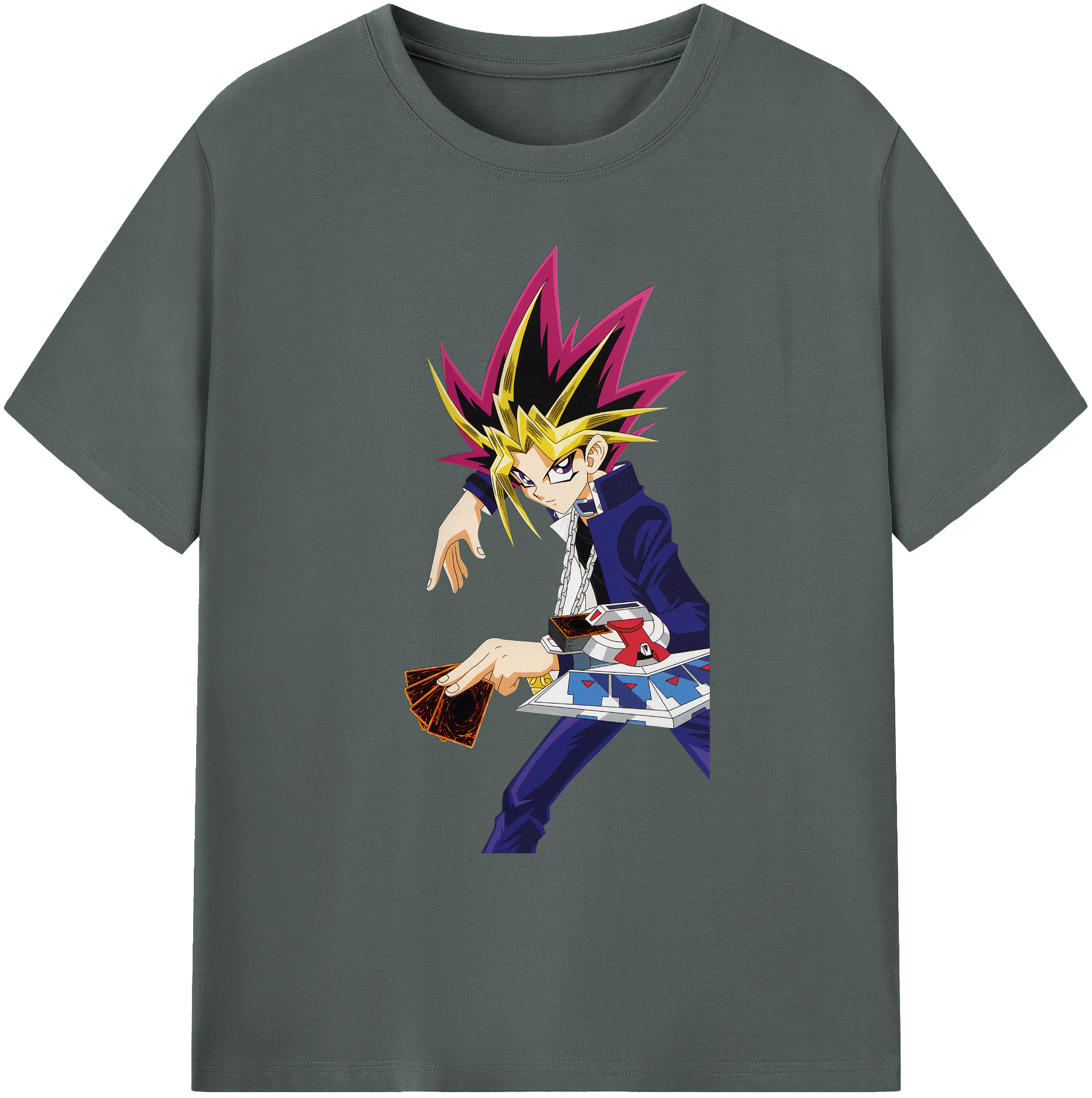（画像用） 遊☆戯☆王 Yu-Gi-Oh! 綿100％ メンズ半袖Tシャツ｜肌触りやわらか＆通気性